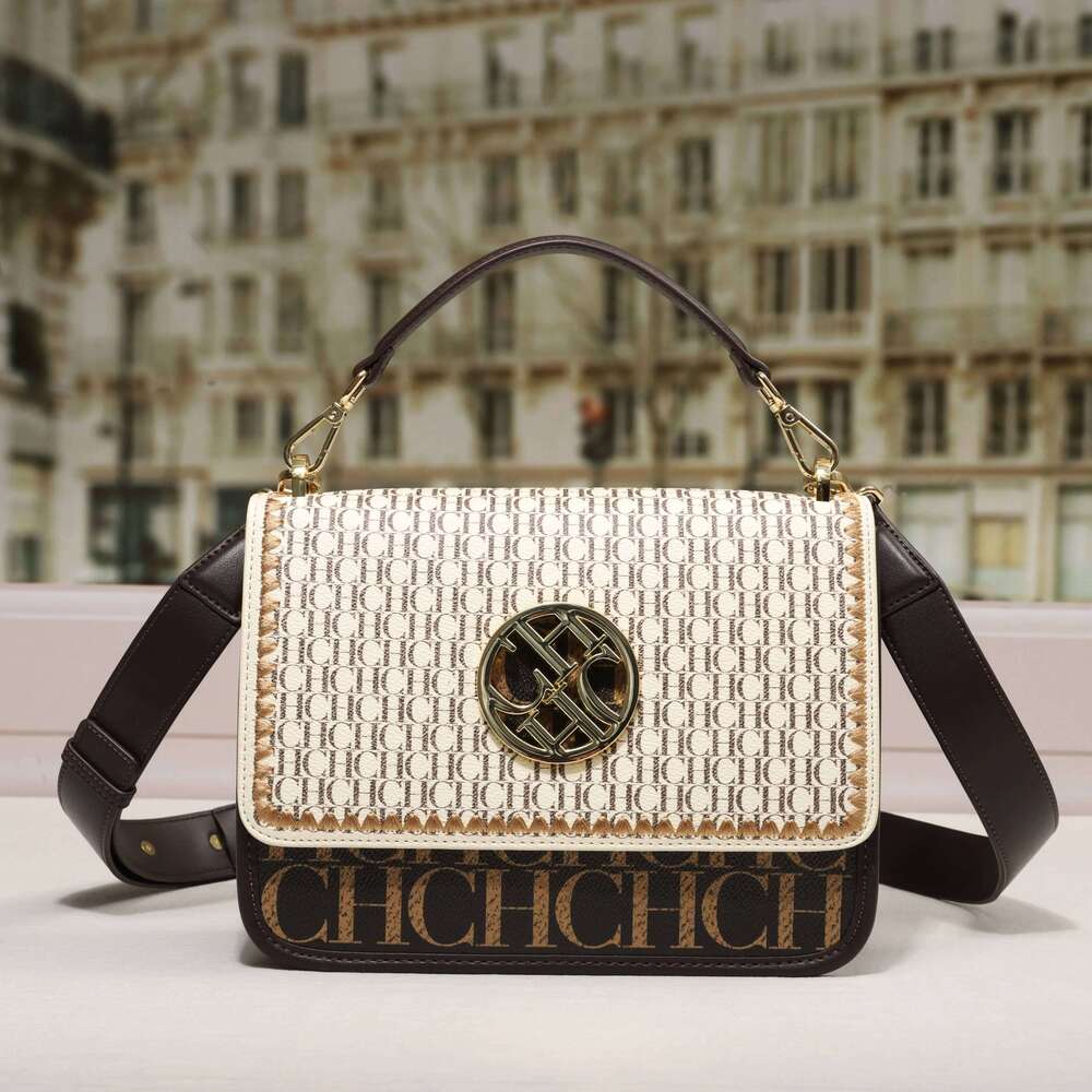 CH Solid Shoulder Dark Letter Emed Ladies Party Bag Exquisite Brand Fashion Design Handbag Classic