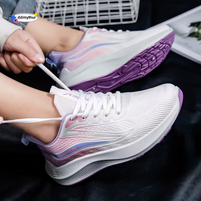 Women's New Spring/Summer Non-Slip Soft Sole Wear-Resistant Mesh Breathable Casual Shoes Versatile Ultra-Light Sneakers ddmythur