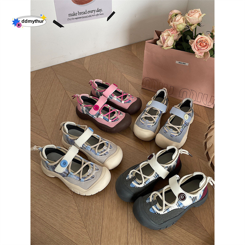 Cute Funny Big Head Versatile Thick-Soled for Women 2024 New Spring and Autumn Student Internet Celebrity High-End Sneakers ddmythur