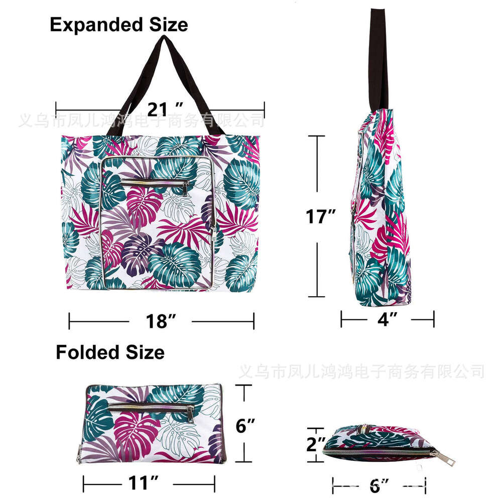 European Style Women's Fashionable Multifunctional Foldable Handbag Travel Beach Tote Bag