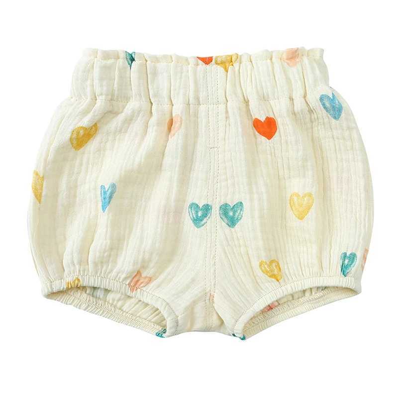 2025 Organic Cotton Shorts for Baby Clothes Toddler Boy Girl Bloomer Printed Short Pants for Babies Board Shorts Diaper CoversC250617