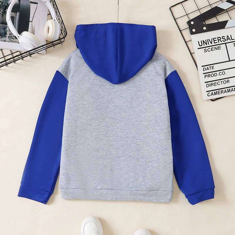 Casual Boy's Hoodie Jacket: Cozy Fitted Pullover Cardigan Ideal For Cool Seasons