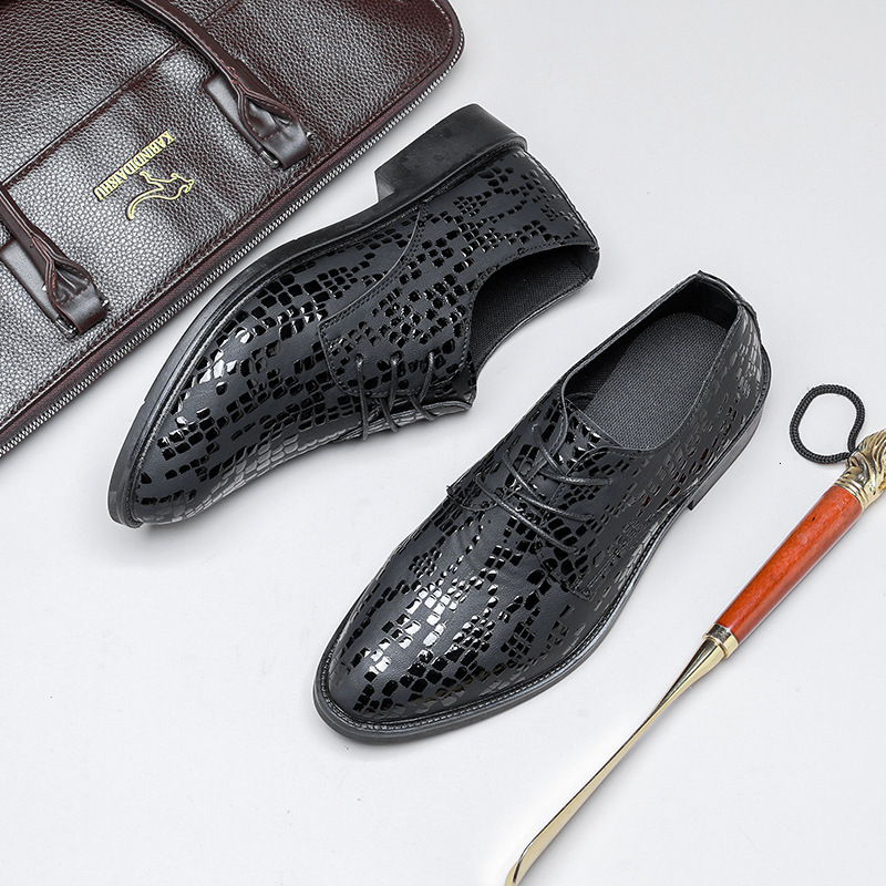 Men S Korean Style Hidden Heel Soft Leather Youth Suit Casual Shoes British Business Formal Casual Shoes Versatile Trendy Ddmysaturn