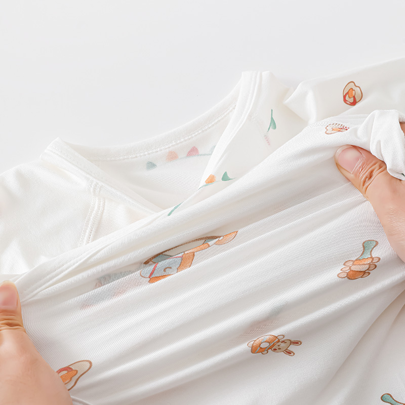 Lightweight Boy's Girl's Summer Sleepwear: Casual Sleeveless Baby Vest Suits