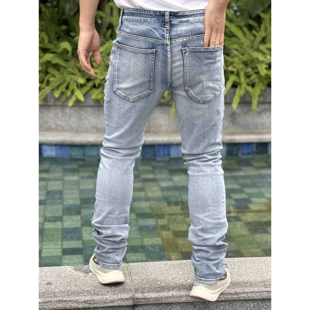 Wear New Arrivals In Summer Of Breathable And Comfortable Fabric Trendy Men's Casual Jeans Free Shipping On Promotion