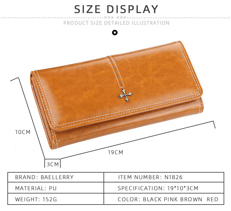Free Shipping Luxury Bag Designer Women's Wallet Long Korean Style Large Capacity Zipper Phone Clutch Shiny Multi-card Slot Women's Bag High