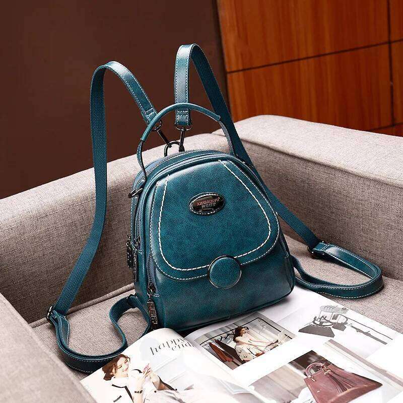 Johnature 2025 New Retro Small Shoulder Bag Women Backpack Fashion Ladies Bags Pu Leather Multifunctional Travel Backpacks