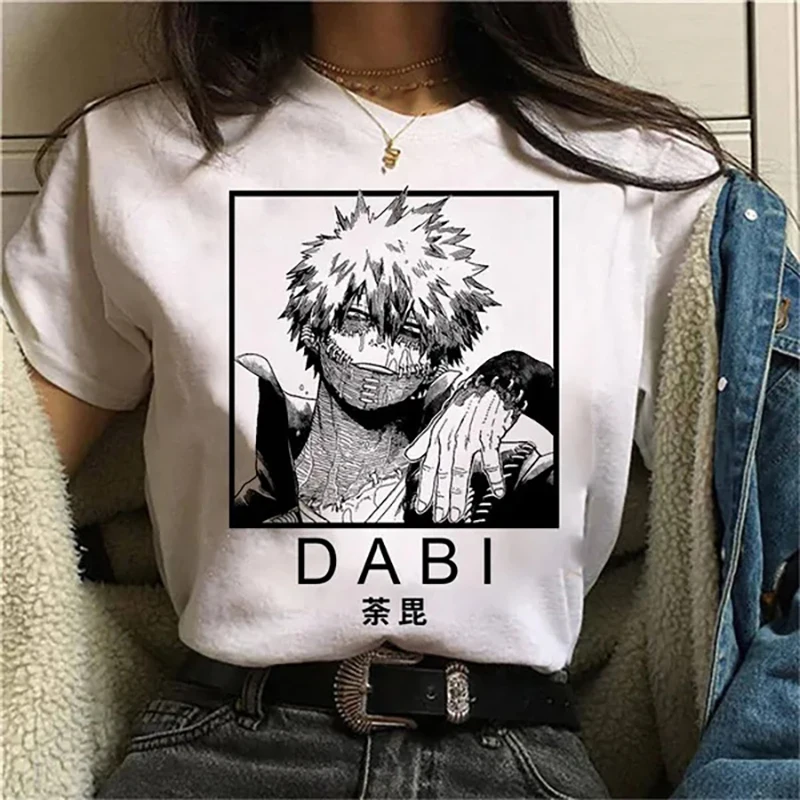 Anime T-shirt Cool Print T Shirt Fashion Personality Tee Summer Casual Round Neck Short Sleeve Shirt