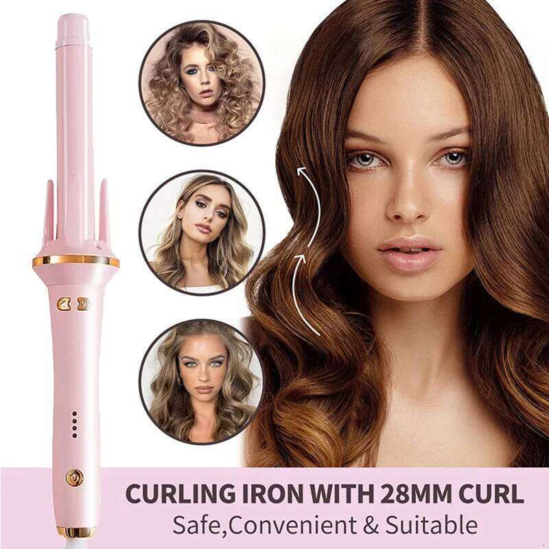 Tourmaline Ceramic hine Professional Curler Anion 28Mm Automatic Hair Curling Stick