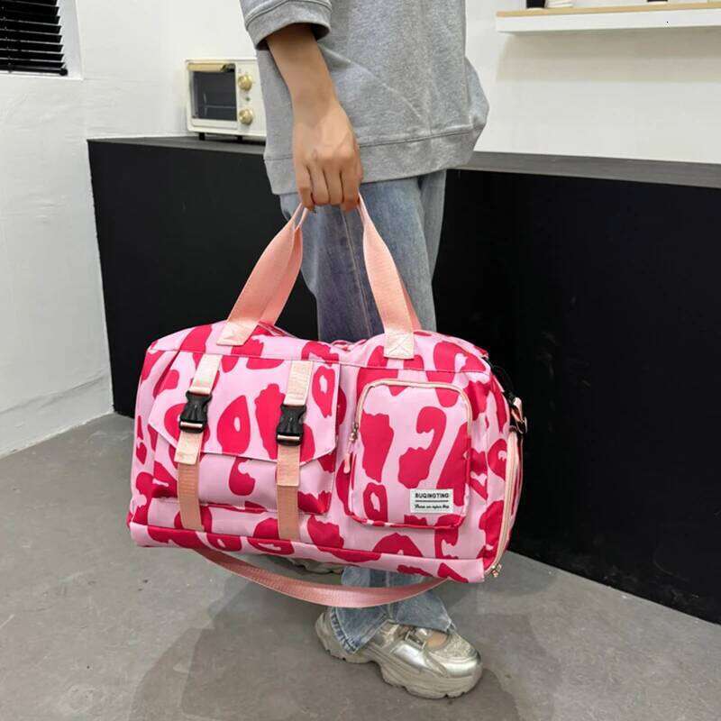 2024 New Fashion Capacity Gym Bags With Independent Shoes Warehouse Summer Outdoor Yoga Oxford Cloth Duffle Fiess Handbag