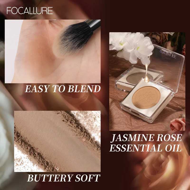 FOCALLURE Highlighter Powder Palette For Face Contour Bronzer Shimmer Illuminator Waterproof Glow Face Highlighter Makeup XJ250618