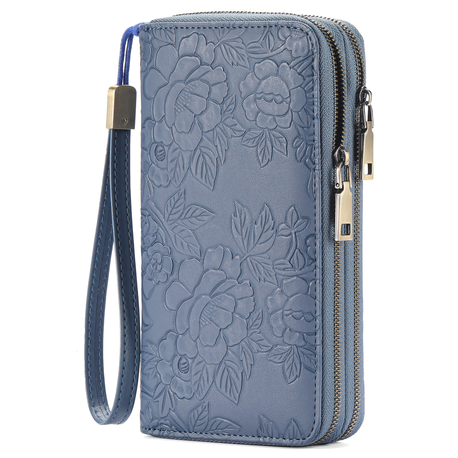 Free Shipping Designer New Long Clutch Bag Double Zipper Wallet Embossed Design Large Capacity Simple Women's Wallet Luxury Bag In Stock