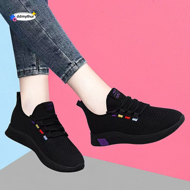Soft Sole Non-Slip Kitchen Work Black for Women Cloth Dancing Casual Running Sports Shoes ddmythur