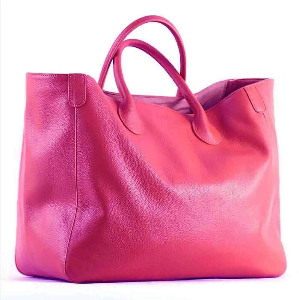 Women Genuine Handbag Cowhide Casual Tote Thick Real Natural Leather Bucket Shopper Daily Bag Big Purse P