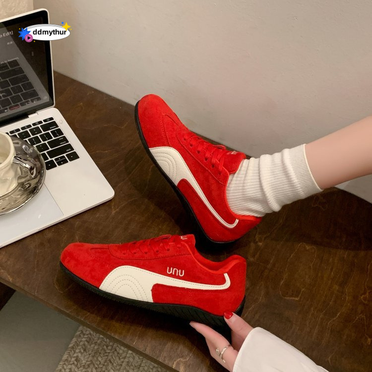 2025 Spring New Korean Style Dad Sneakers for Women Students Thick Sole Height Increasing Sports Casual Running Shoes K01