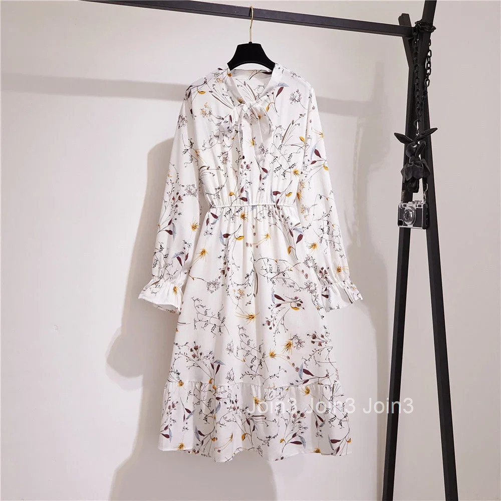 Womens Long Sleeve Dresses Midi Silk Bow Female Dress Korean Style On Sales Elegant Party Promotion Outfits X Thic Hot Chic Y2k