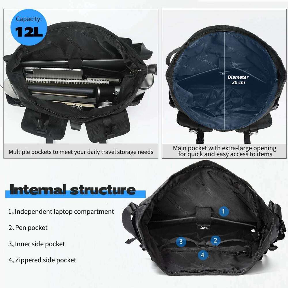 Tigernu Fashion Male Shoulder 13.3inch Laptop Bag Outdoor Crossbody For Men Cycling Bags Boys Messenger