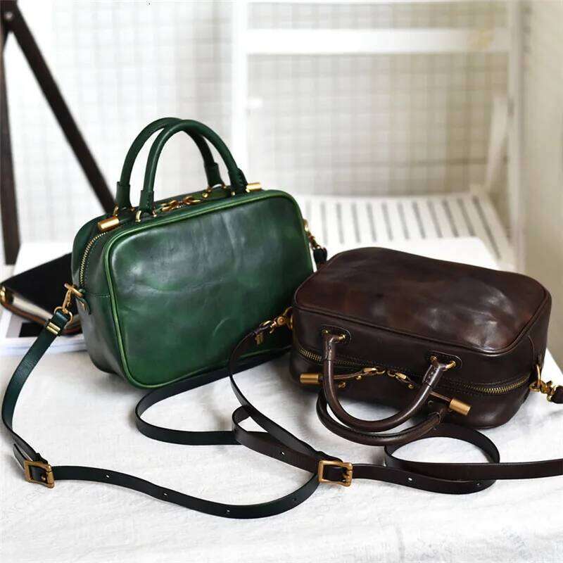 PNDME Fashion Retro Genuine Leather Women's Small Square Handbag Casual Natural Cowhide Ladies Party Shoulder Messenger Bag