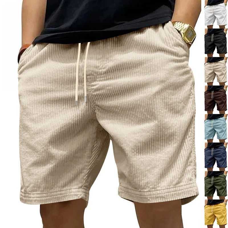 2025 American Heavy Duty Work Shorts Summer I Trendy Retro Corduroy Fashion Brand Mens Casual Shorts XJ250618
