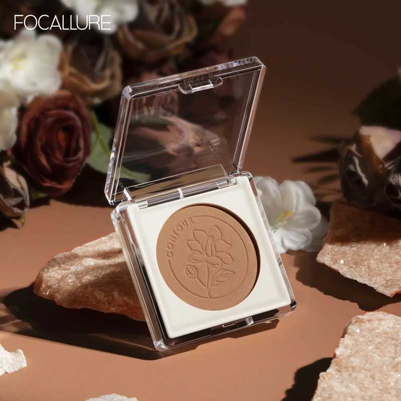 FOCALLURE Highlighter Powder Palette For Face Contour Bronzer Shimmer Illuminator Waterproof Glow Face Highlighter Makeup XJ250618