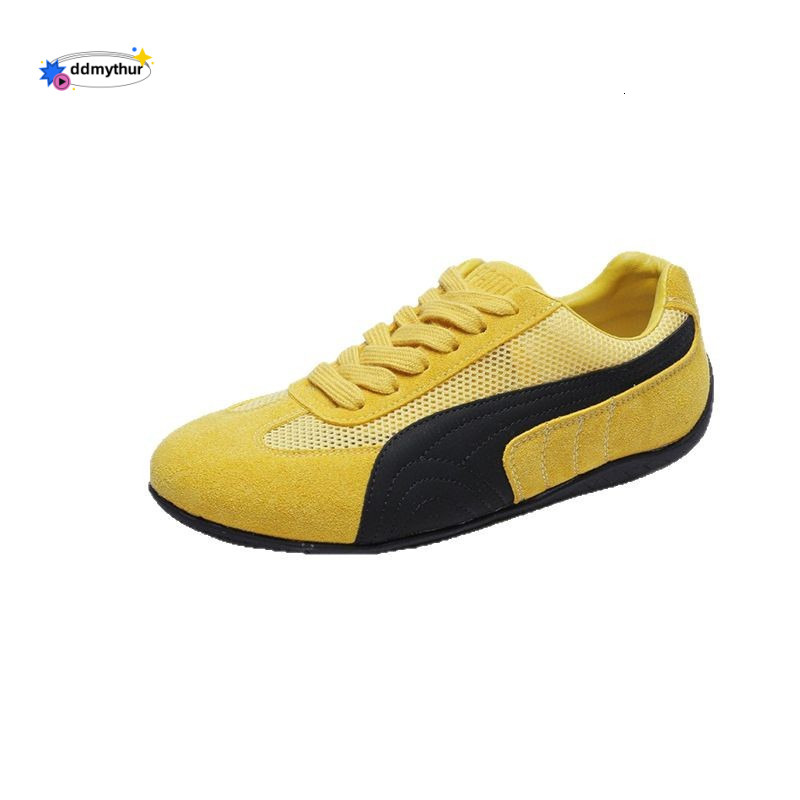 Genuine Leather Breathable Mesh German Training for Women 2025 Summer New Versatile Soft Sole Slimming Sports Casual Shoes ddmythur