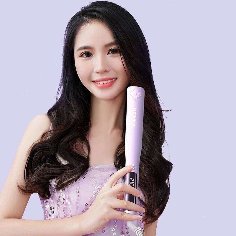 Temperature Controlled Curling Board Hair 3D Grid 10 gear LCD display screen Negative ion Fluffy Corn Iron Curler