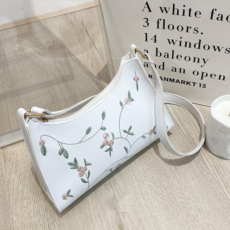 Free Shipping 2025 New Designer Bag Casual High-quality Shopping Bag Trendy Plain Color Embroidered Women's Shoulder Handbag