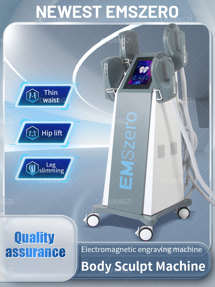 2025 NEW EMSzero Body Sculpting Machine Machine Fat Burning Slimming Muscle Stimulator 15 Tes 6500W 4 Handle