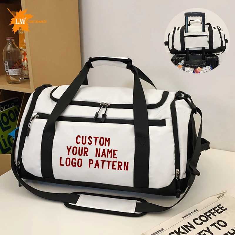 Travel Bag with Large Capacity Short Distance Luggage Bag With Printed Name Custom Fitness Bag Sports Training Bag DIY W250618