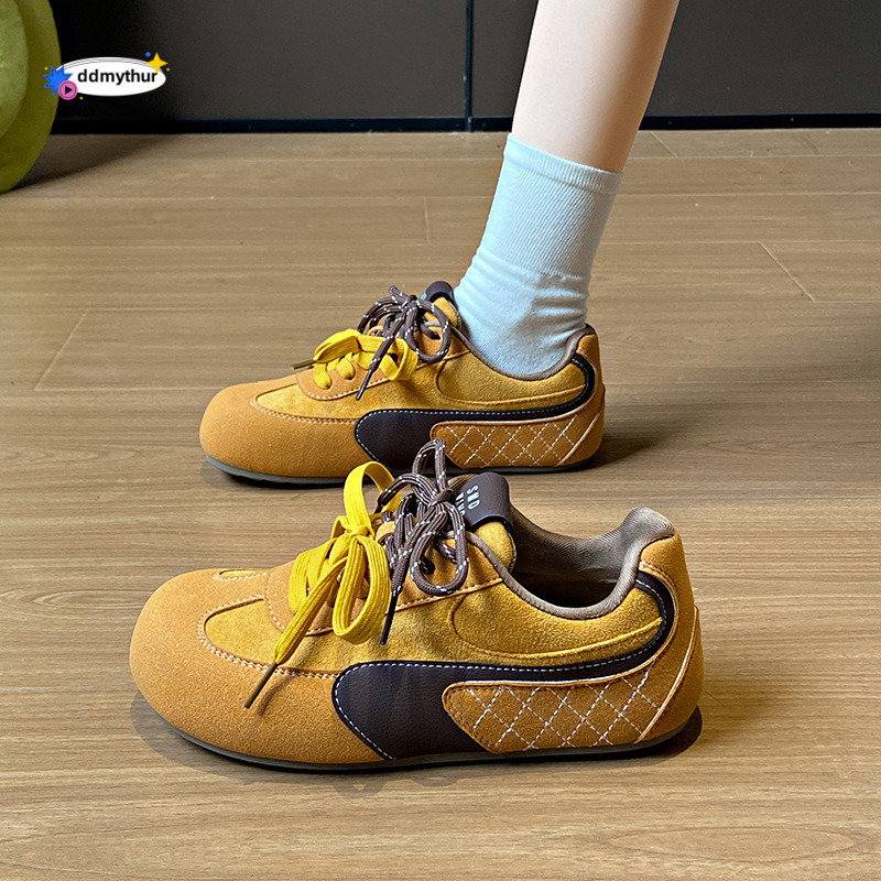 Niche Pink Agan Training Shoes for Women 2025 New Spring Versatile Hidden Heel Casual Sports Sneakers ddmythur