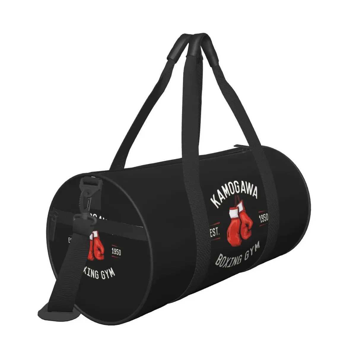 Gym Bag Boxing Kickboxing Sports Bag Large Capacity Men Oxford Pattern Handbag Graphic Training Fitness Bag W250618