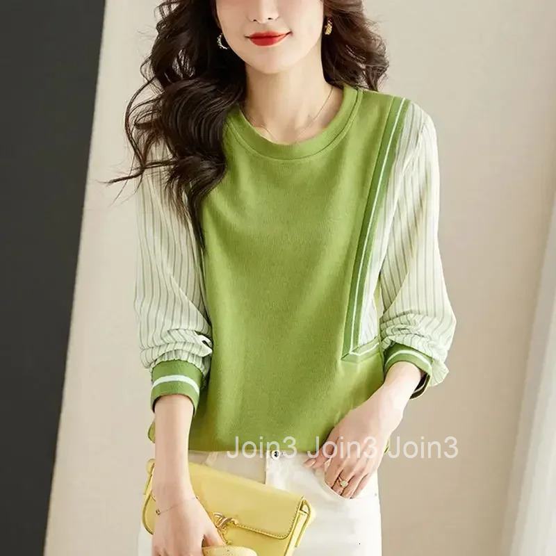 Pullovers Korean Round Neck Green Womens Sweatshirts Sweat-shirt Harajuku Fashion Sport Aesthetic High Quality Female Top E Emo