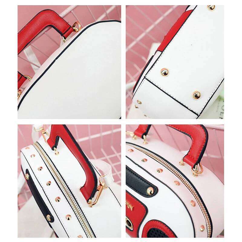 Vintage Radio Women Handbags Designer Chic Shoulder Bags Pu Leather Rock Female Crossbody Messenger Bag Personality Purse