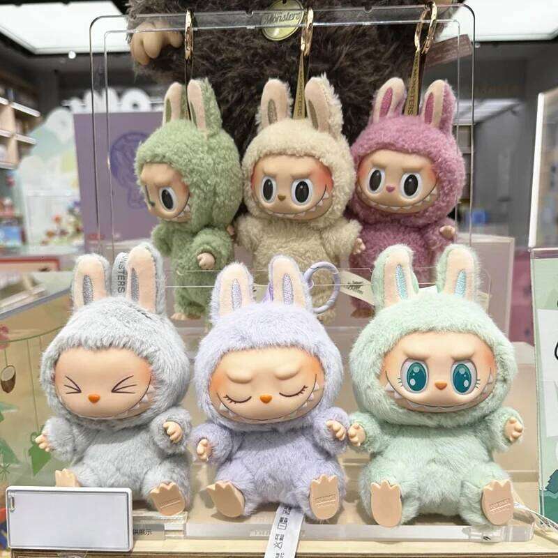 HOT1:1 Keychain The Monsters 2nd Gen Sitting Plush Doll aron Series Blind Box Have A Seat Limited Edition Pendant Gift