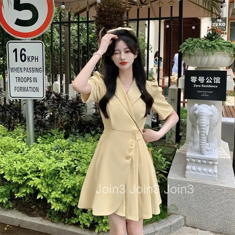Clothing Blazer Formal Occasion Female Dresses 2025 Yellow Womens Dress Holiday Mini Short Y2k Xl Hot Outfits Sensual Sexy Xxl