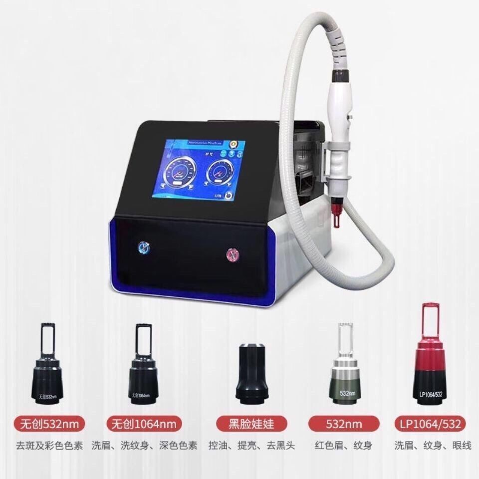Wholesale Price 5 Heads Pico Second Lasersings Tattoo Removal Machine Picosecond Lasersings with Non-invasive Heads
