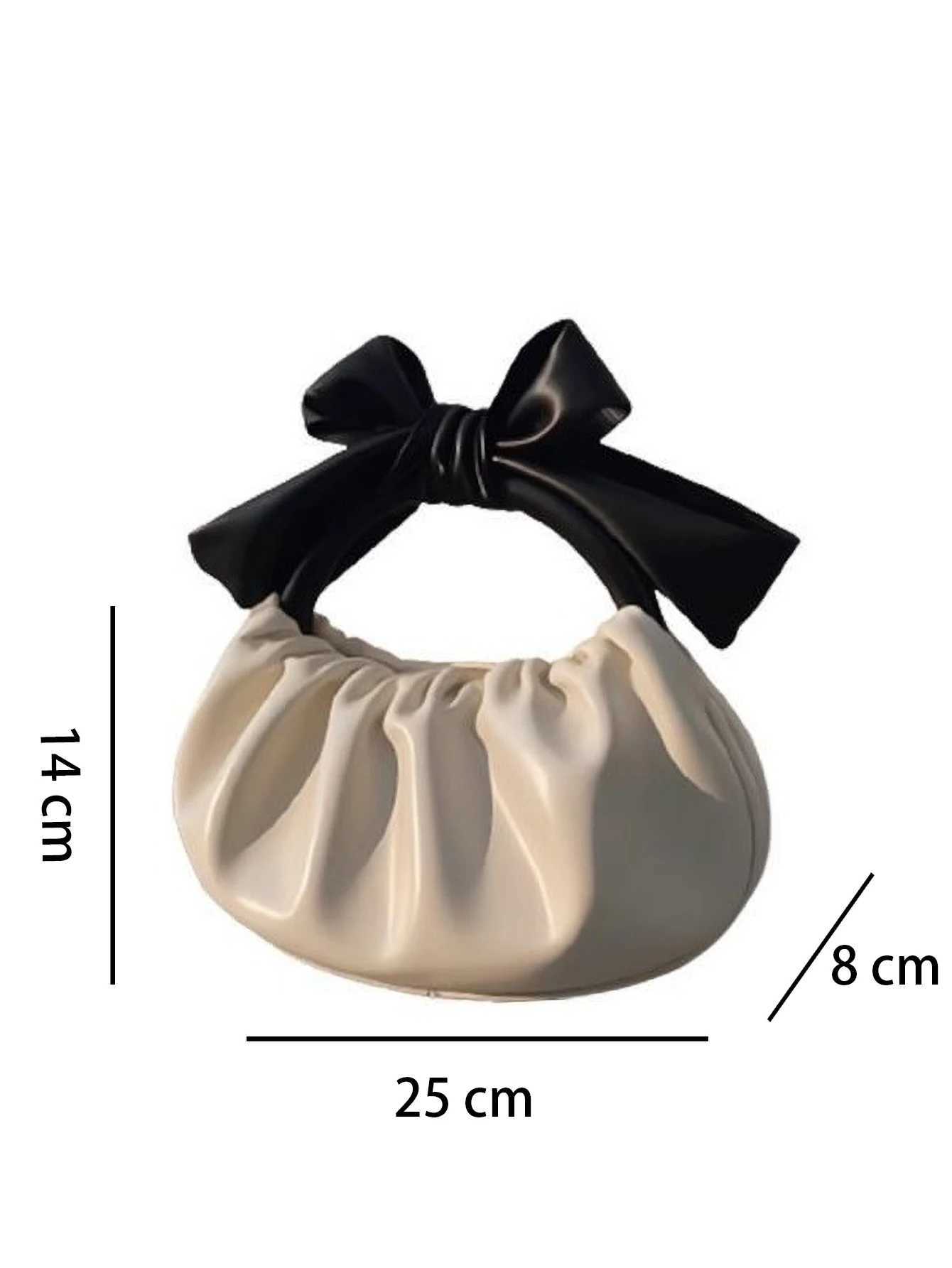 Fashionable and versatile bow fold crossbody bag hand-held cloud bag Z250618