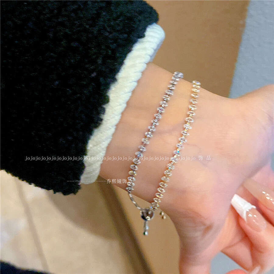 Niche Shiny Zircon 2025 New Style Brightening Micro-inlaid Electroplated Real Gold Bracelet