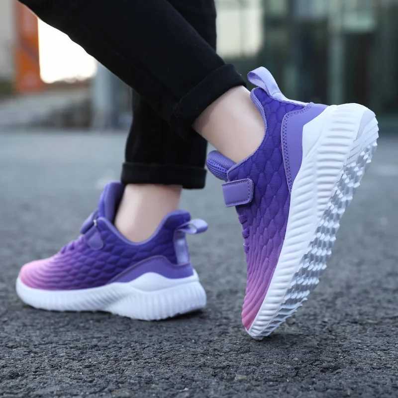 Kids Girls Shoes Casual Breathable Running Tennis Children Sneakers Girls Shoes Fashion Gradient Designer Sports Shoes Outdoors Z250618