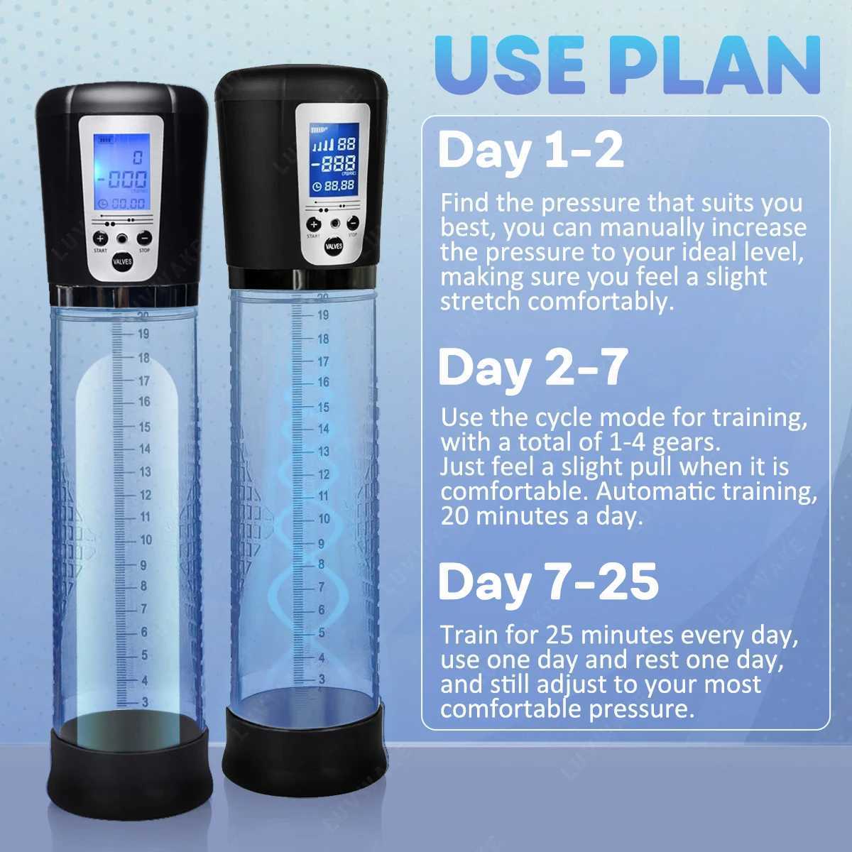 Electric Penis Vacuum Pump 4 Suction Male Penis Extender for Effective Enlargement Masturbation Automatic Cock Sucking Sex toys W250618