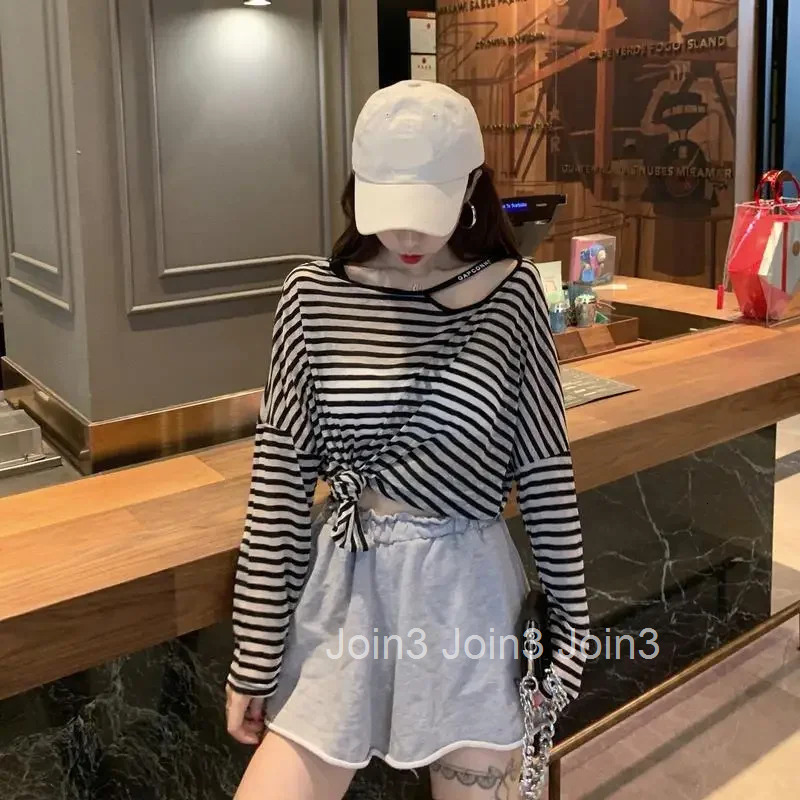 With Sleeves Cotton Top Female Spring Autumn Womens Long Sleeve T-shirt Y2k Vintage One Pieces Emo Korean Reviews Clothes Style
