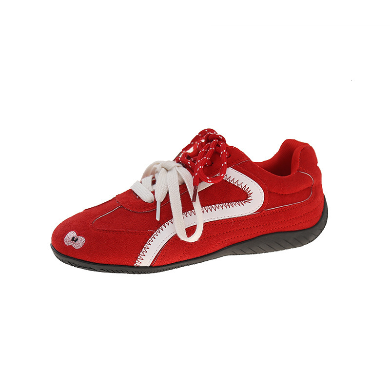 Green Apple Training for Women 2025 Spring New Thick-Soled Casual Sports Sneakers Comfortable Thin Low Racing Shoes ddmythur