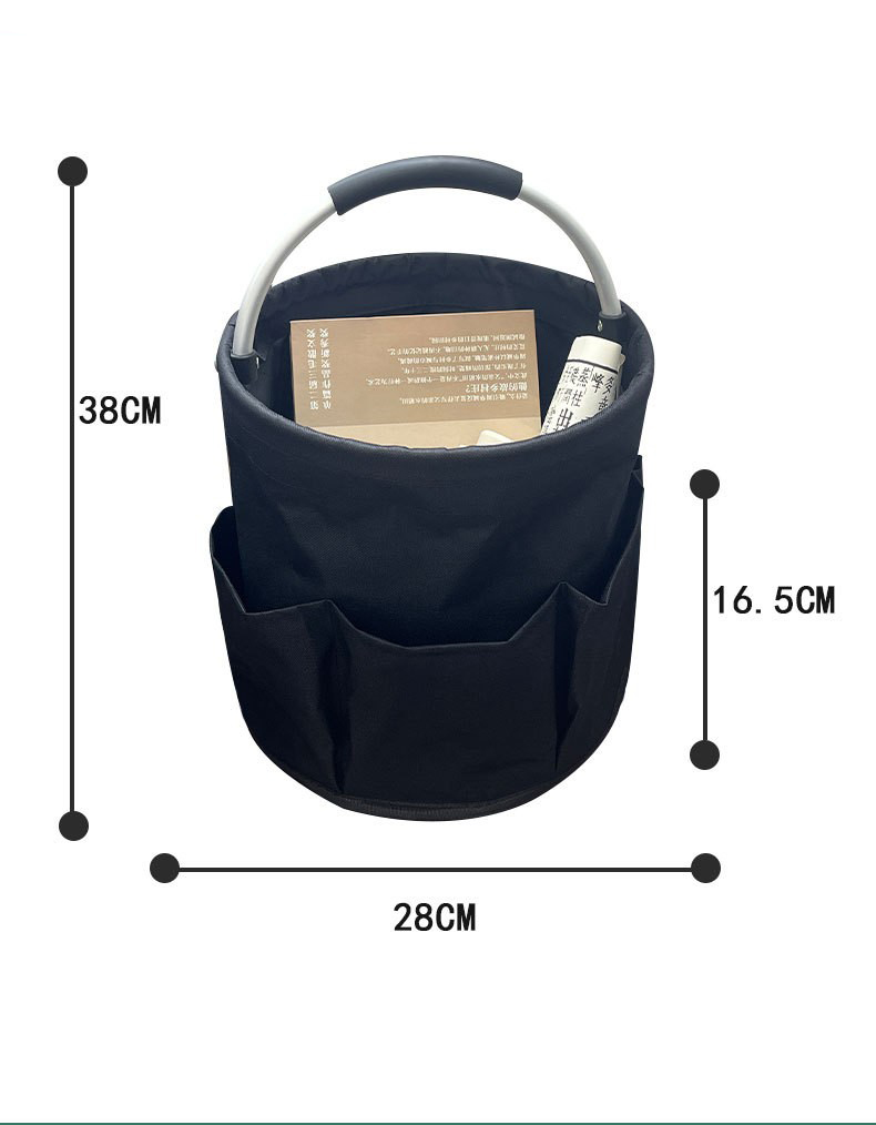 Foldable laundry basket three compartments waterproof storage basket household large dirty clothes basket in bathroom.