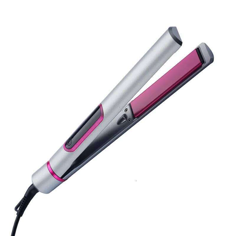 2 In 1 Hair Straightener And Curler For Styling Flat Iron Hairdressing Tools-A77G