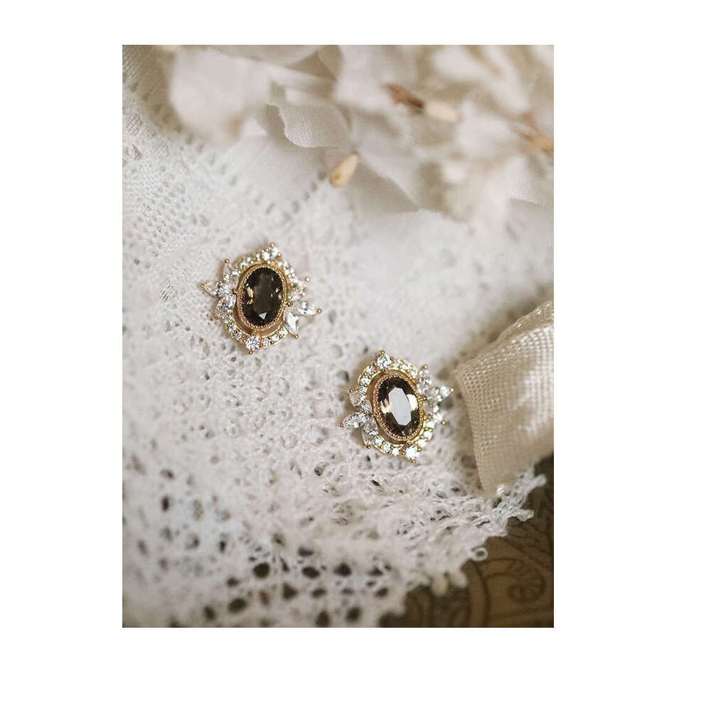 "Marie de Pompadour" Bestselling Exquisite Natural Citrine Plated Light Earrings