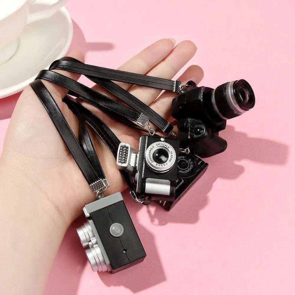 Labubu Bag Pc Dollhouse Miniature Digital SLR Camera Labubu For Upset Duck Dolls House Decoration Accessory