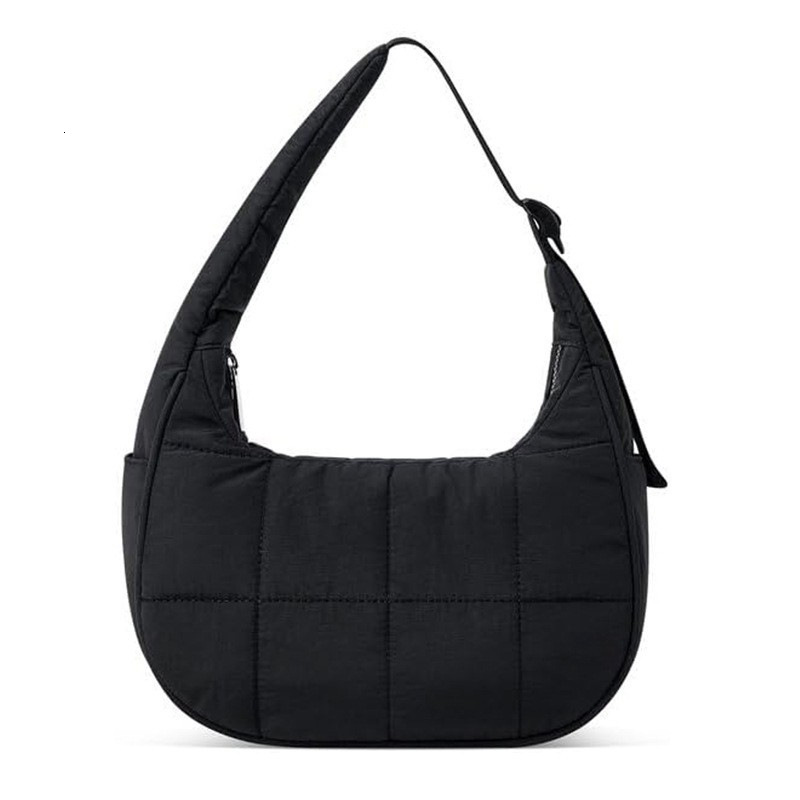 Free Shipping For Designers 2025 New Quilted Down Shoulder Luxury Bag Bag Fashion Women's Small Underarm Bag Large Capacity Solid Color Lightweig