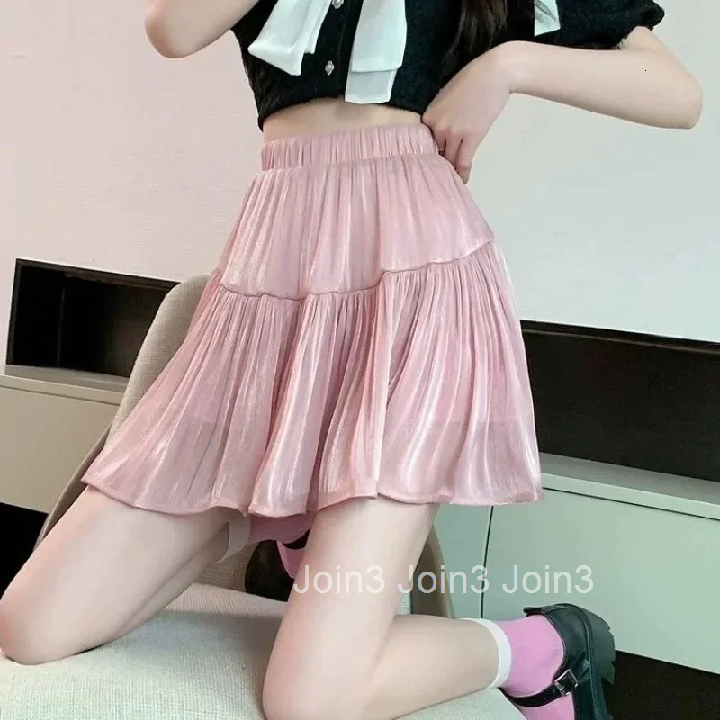 Short High Waist Mini Patchwork Ruffle Skirts for Women Premium Clothing Trend 2025 Korean Fashion New in Stylish V Woman Skirt