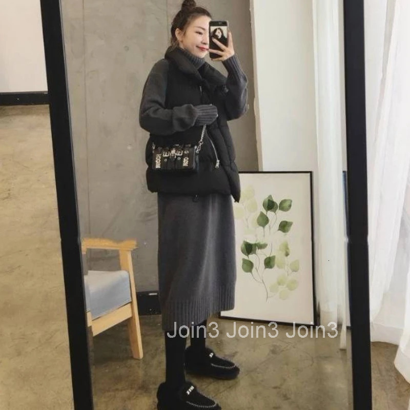Robe Black Female Dress Clothing Crochet Evening Loose Turtleneck Knit Maxi Womens Dresses Long White Autumn and Winter Sleeve