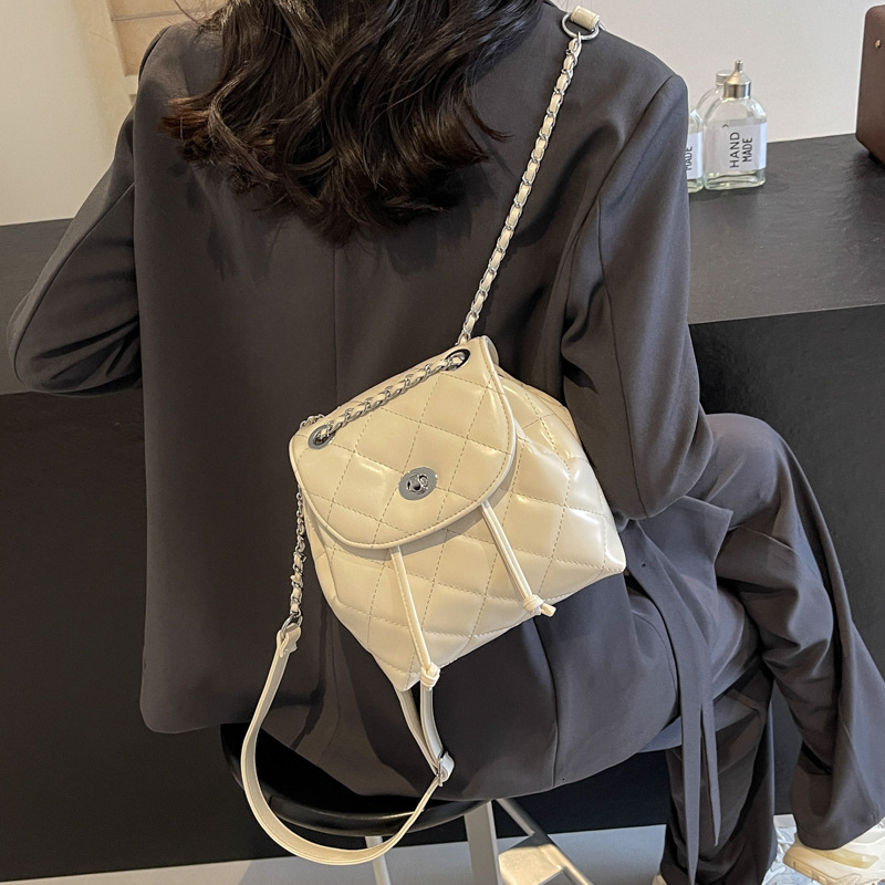 Free shipping designer Bag Quilted Chain Bag Small Bag Women Bag New Backpack Trendy Fashion Shoulder Bag Commuter Small Backpack